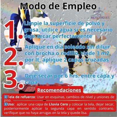Lluvia Cero Original! Impermeabiliza Sella 3.5 Lts ☔