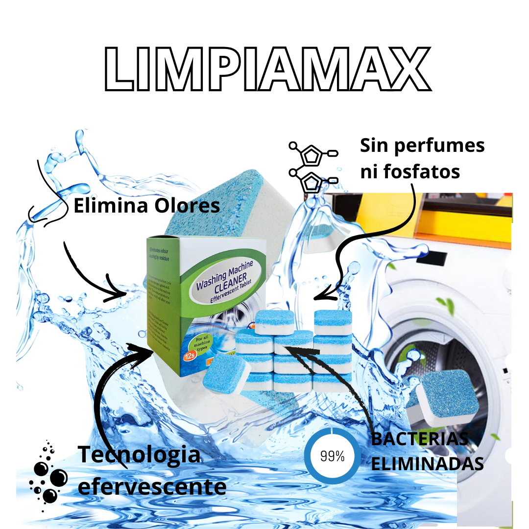 Limpieza de Lavadora 12 pcs LIMPIAMAX